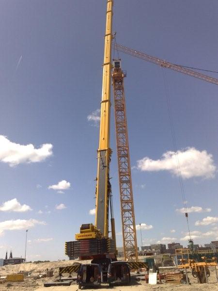 Liebherr 420ec-h....75 meter giek, Amsterdam-Overhoeks