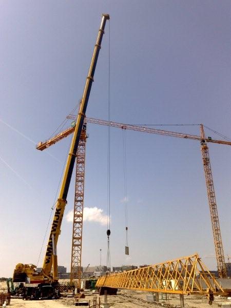 Liebherr 420ec-h....75 meter giek, Amsterdam-Overhoeks